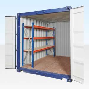 Container Racking – Adjustable, Heavy Duty Three Tier (Single Bay)