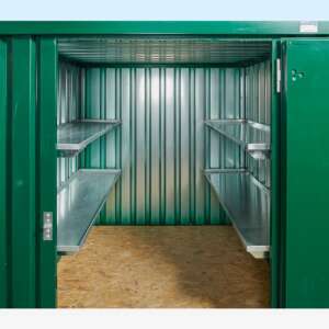 2m Flat Pack Container Shelving Bundle – Both Sides (Two Tier)