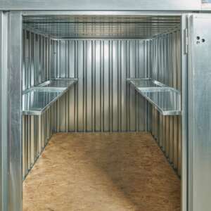 3m Flat Pack Container Shelving Bundle – Both Sides (Single Tier)