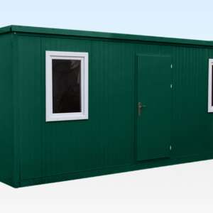 Large Flat Pack Office (6.5m x 2.3m) – Green