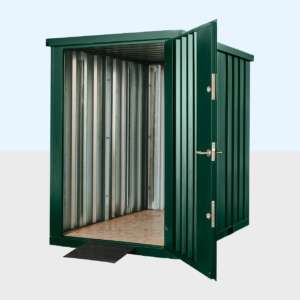 Flat Pack Metal Garden Store – Green