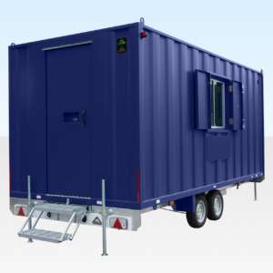 16ft x 7ft6in Steel Mobile Anti-Vandal Office