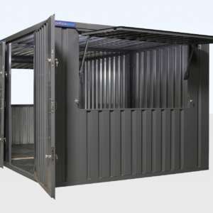 3m x 4.2m Side Linked Flat Packed Kiosk Bundle (RAL7015)