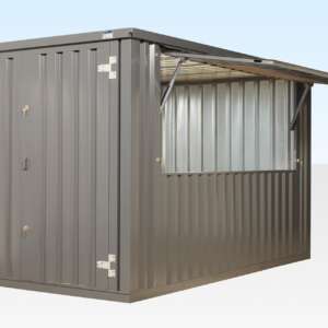 3m XL Flat Pack Kiosk (RAL7015) – Grey