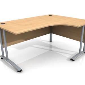 1600m Right Hand Curved Desk for Site Office